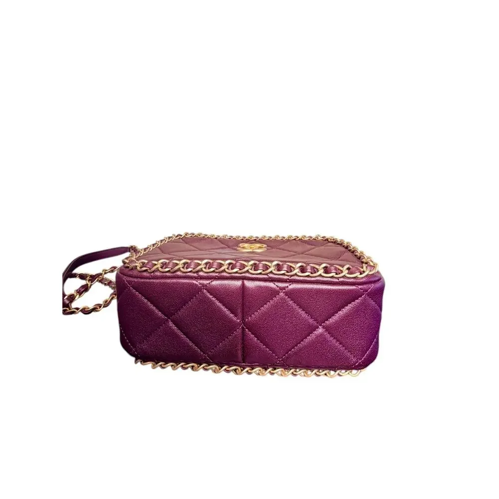 Chanel Small Camera Case in Burgundy